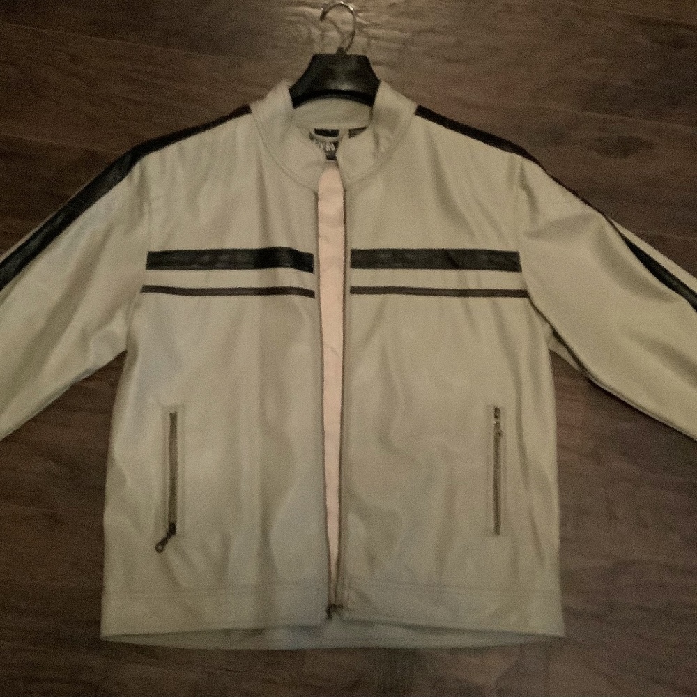 Men’s motorcycle jacket.